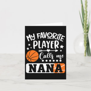 Mein Lieblings-Bysketbyll-Player ruft mich Nana 3 Karte