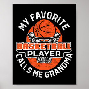 Mein Lieblings-Bysketbyll-Spieler ruft mich Oma 1 Poster