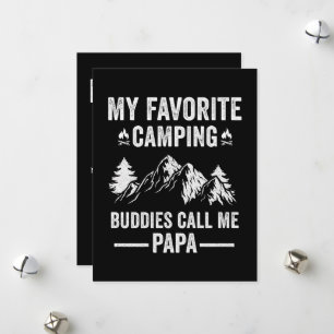 Mein Lieblings-Camping - Kumpel nennen mich Papa Feiertagskarte