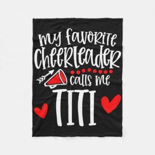 Mein Lieblings-Cheerleader nennt mich Titi Lustige Fleecedecke
