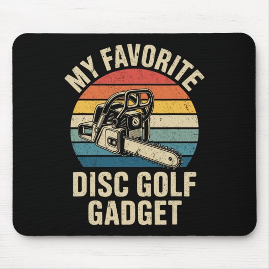 Mein Lieblings-Disc-Golf-Gadget Lustiges Disc Golf Mousepad (Vorne)