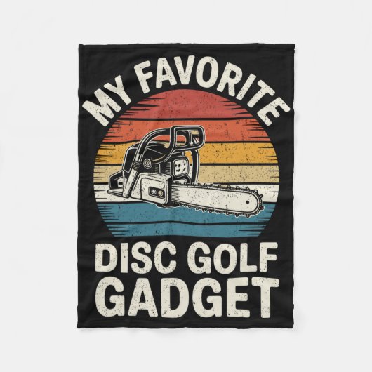 Mein Lieblings-Discgolf-Gadget Lustiger Discgolf Fleecedecke (Vorderseite)