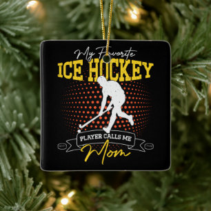 Mein Lieblings-Eishockeyspieler nennt mich Mama lu Keramikornament