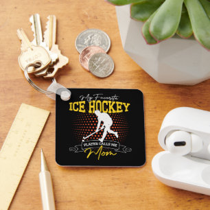 Mein Lieblings-Eishockeyspieler nennt mich Mama lu Schlüsselanhänger