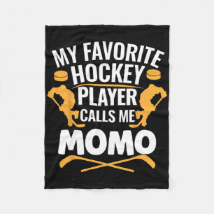 Mein Lieblings-Eishockeyspieler nennt mich Momo  Fleecedecke