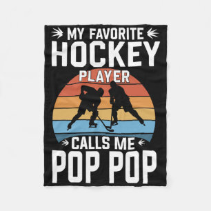 Mein Lieblings-Eishockeyspieler nennt mich Pop Pop Fleecedecke