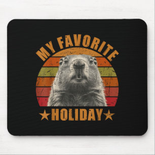 Mein Lieblings-Feiertag Lustig Retro Vintage Waldm Mousepad