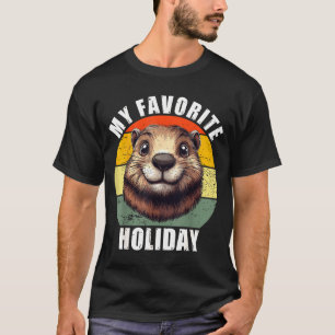 Mein Lieblings-Feiertag Lustiger Groundhog Day 202 T-Shirt