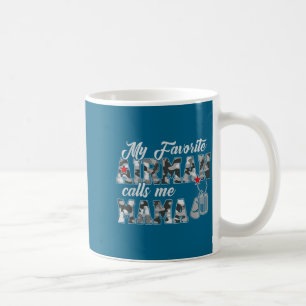 Mein Lieblings-Flieger nennt mich Mama Camo-Flagge Kaffeetasse