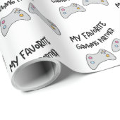 Mein Lieblings-Gaming-Partner-Wrapping-Papier Geschenkpapier (Rolleneckpunkt)