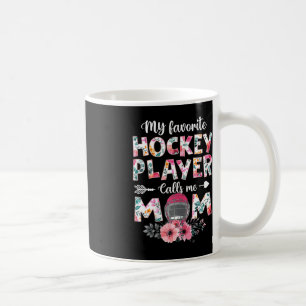 Mein Lieblings-Hockey-Spieler nennt Me Mama Hockey Kaffeetasse