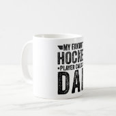 Mein Lieblings-Hockey-Spieler nennt mich Vater Kaffeetasse (Vorderseite Links)