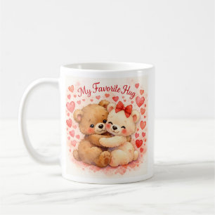 Mein Lieblings-Hug Süßer Teddybär Valentins-Tasse Kaffeetasse