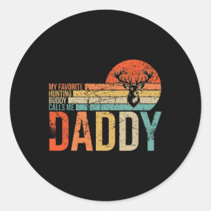 Mein Lieblings-Jagdbuddy nennt mich Daddy Liebe De Runder Aufkleber