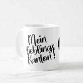 Mein Lieblings Kanton Aargau Kaffeetasse (Vorderseite Links)