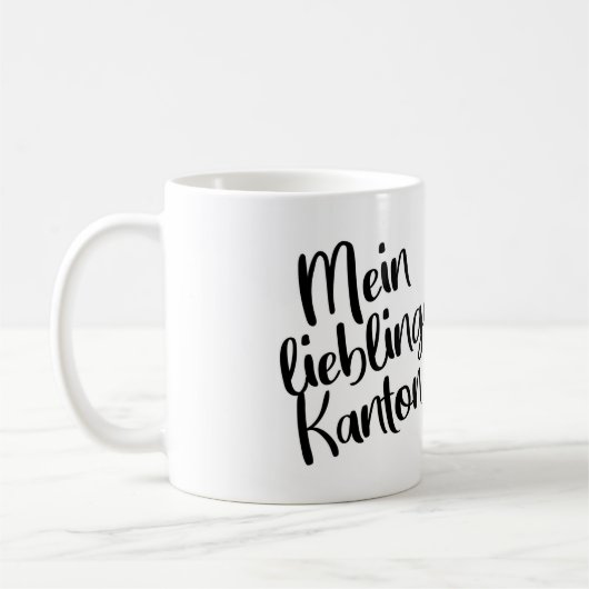 Mein Lieblings Kanton Basel Stadt Kaffeetasse (Links)