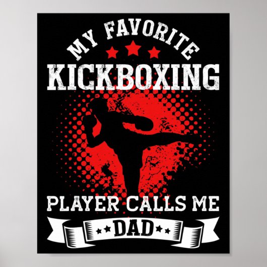 Mein Lieblings-Kickboxer nennt mich Dad Kickbox Poster (Vorne)