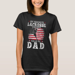 Mein Lieblings-Lacrosse-Player nennt mich Vater-Vä T-Shirt
