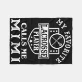 Mein Lieblings-Lacrosse-Spieler nennt Mimi Outfit  Fleecedecke (Vorderseite (Horizontal))