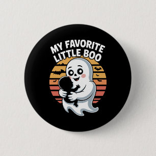 Mein Lieblings-Little-Boo Halloween-T - Shirt Button