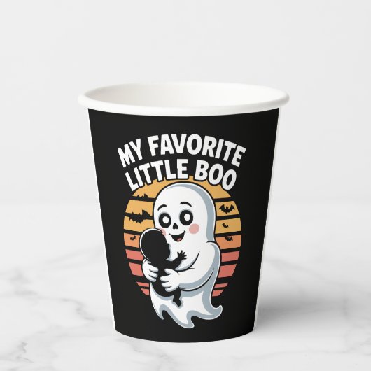 Mein Lieblings-Little-Boo Halloween-T - Shirt Pappbecher (Vorderseite)