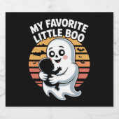Mein Lieblings-Little-Boo Halloween-T - Shirt Schaumweinetikett (Einzelnes Label)
