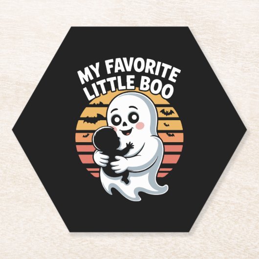 Mein Lieblings-Little-Boo Halloween-T - Shirt Untersetzer (Vorderseite)