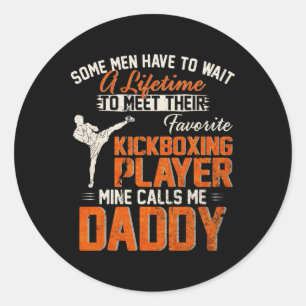Mein Lieblings-MMA-Kickboxer Fighter ruft mich an Runder Aufkleber