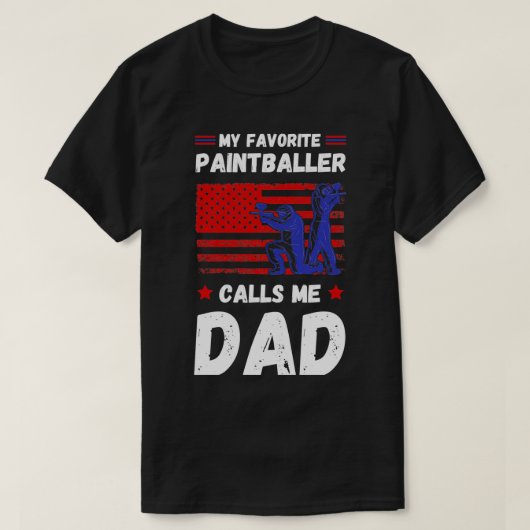 Mein Lieblings-Paintballer nennt mich Vater 2 T-Shirt (Design vorne)