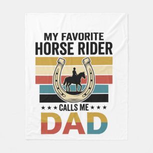 Mein Lieblings-Pferdereiter nennt mich Dad Shirt D Fleecedecke
