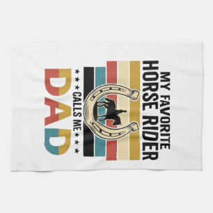 Mein Lieblings-Pferdereiter nennt mich Dad Shirt D Geschirrtuch
