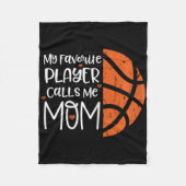 Mein Lieblings-Player ruft mich Mama auf Bysketbyl Fleecedecke (Vorderseite)