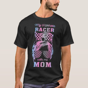 Mein Lieblings-Racing nennt mich Mama Racing Messy T-Shirt