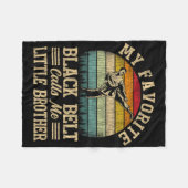 Mein Lieblings-Schwarzgürtel nennt mich "Little Br Fleecedecke (Vorderseite (Horizontal))