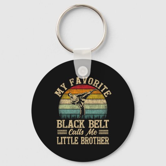 Mein Lieblings-Schwarzgürtel nennt mich "Little Br Schlüsselanhänger (Vorderseite)