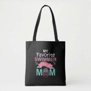 Mein Lieblings-Schwimmer nennt mich Mama Funny Sch Tasche
