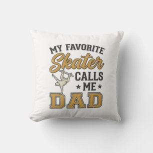 Mein Lieblings-Skater nennt mich Dad Vintage-Shirt Kissen
