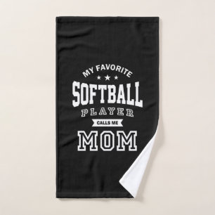 Mein Lieblings-Softball-Player nennt mich Mama Handtuch
