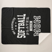 Mein Lieblings-Softball-Player nennt mich Mama Sherpadecke (Vorderseite (Horizontal))