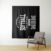 Mein Lieblings-Softball-Player nennt mich Mama Wandteppich (Beispiel)