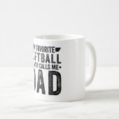 Mein Lieblings-Softball-Player nennt mich Vater Kaffeetasse (VorderseiteRechts)