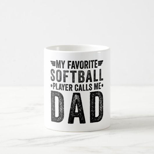 Mein Lieblings-Softball-Player nennt mich Vater Kaffeetasse (Mittel)