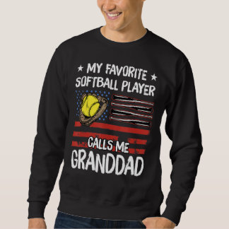 Mein Lieblings-Softball-Spieler nennt mich Grandda Sweatshirt