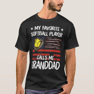 Mein Lieblings-Softball-Spieler nennt mich Grandda T-Shirt