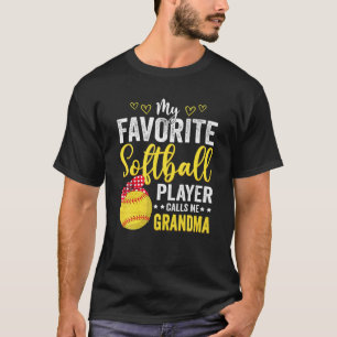 Mein Lieblings-Softball-Spieler nennt mich Grandma T-Shirt