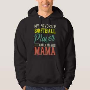 Mein Lieblings-Softball-Spieler nennt mich Mama Vi Hoodie