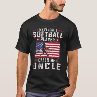 Mein Lieblings-Softball-Spieler nennt mich Onkel V T-Shirt