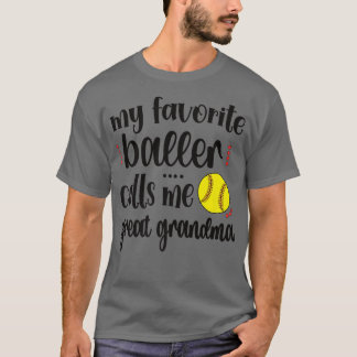 Mein Lieblings-Softball-Spieler nennt mich Softbal T-Shirt