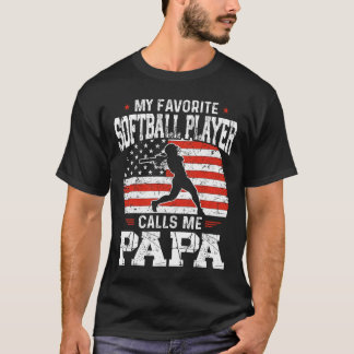 Mein Lieblings-Softballspieler nennt mich Papa Lus T-Shirt