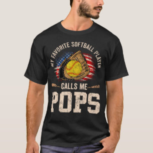Mein Lieblings- Softballspieler nennt mich Pops US T-Shirt